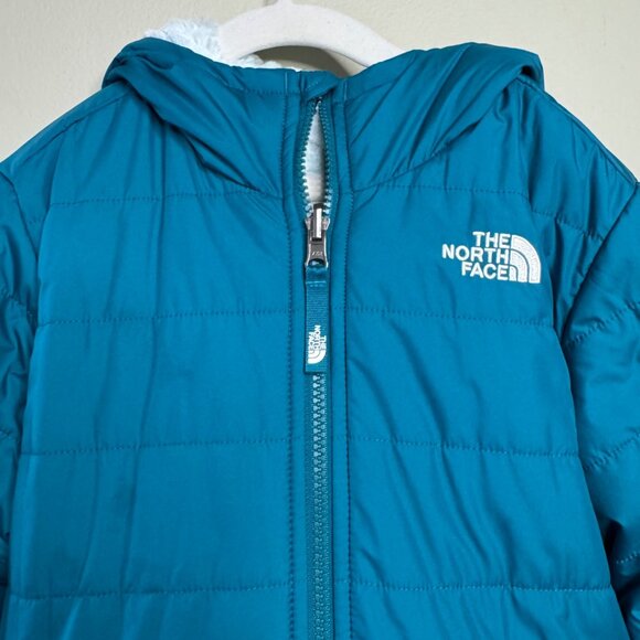 THE NORTH FACE MossBud Swirl Reversible Coat Girls M 10-12 Parka Winter Jacket - Picture 3 of 14